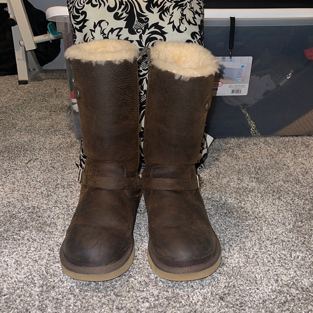Brown Leather Ugg Boots